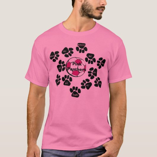 Roze Panthers Soccer Shirt (Voorkant)