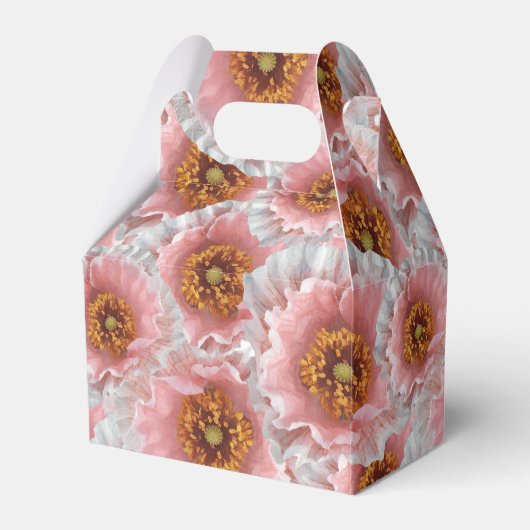 roze papaver bedankdoosjes (Voorkant Zijde)