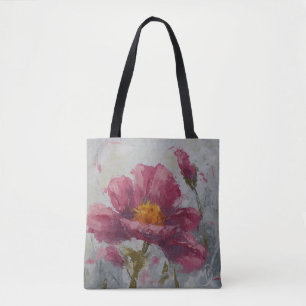 Roze papaver draagtas