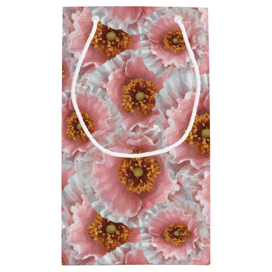 roze papaver klein cadeauzakje (Achterkant)