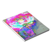 Roze papaver notitieblok (Schuin)