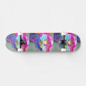 Roze papaver skateboard (Horizontaal)