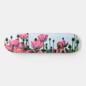 Roze papaver skateboard (Horizontaal)