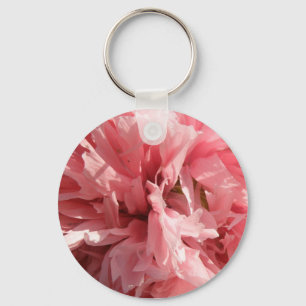 roze papaver Sleutelhanger