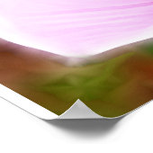 Roze papaver voor Moederdag Poster (Hoek)