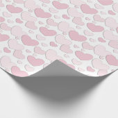 Roze papier - Heart Pattern Wrapping Paper (Hoek)