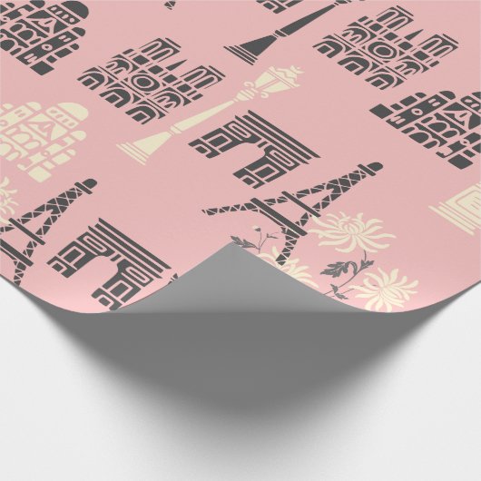 Roze papier voor de onmiddellijke verpakking van P (Hoek)