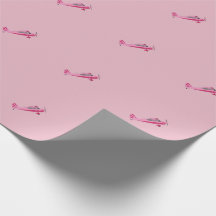 Roze papier voor het ompakken van vliegtuigen met