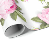  Roze papier voor het verpakken van Floral (Rol Hoek)