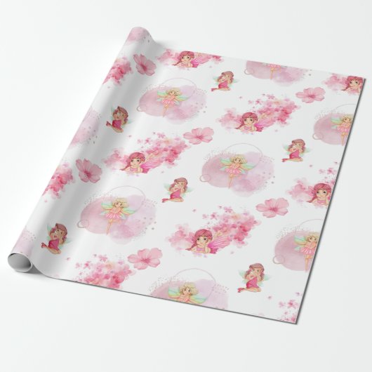  roze papier voor meisjes (Uitgerold)