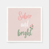 Roze papieren servetten voor een soberheidsfeest (Voorkant)