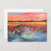 Roze paradise briefkaart (Voorkant / Achterkant)