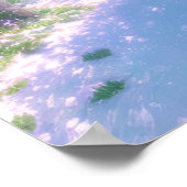 Roze paradise, Cherry Blossom Garden Poster (Hoek)