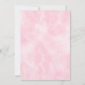 Roze Paraplu Sprinkle Baby shower Uitnodiging (Achterkant)