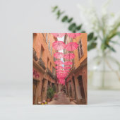 Roze paraplu's in het Franse Grasse Riviera in Fra Briefkaart (Staand voorkant)