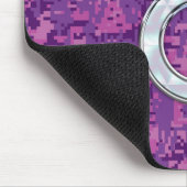 Roze parel als sterrenbeeld Stier op digitale camo Muismat (Hoek)