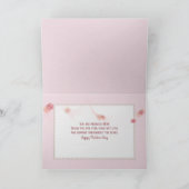 Roze Parel in Seashell Moederdag Kaart (Binnen)