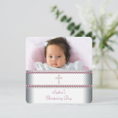 Roze parelkleurig kaart (Staand voorkant)