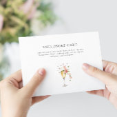 Roze Parels & Prosecco Aangepaste Bruidsdouche Informatiekaartje