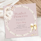Roze Parels Prosecco uitnodiging