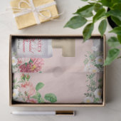 Roze Parfumfles Bloemige Bruiloft  Tissuepapier (Geschenk)