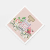 Roze Parfumfles Bruiloftsshower Servet (Hoek)