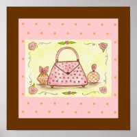 Roze parfumus Poster Roos