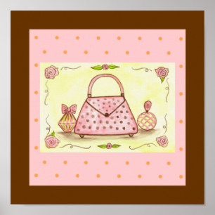 Roze parfumus Poster Roos