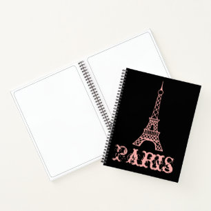 Roze Parijs Eiffeltoren Schetsboek Cadeau Notitieboek
