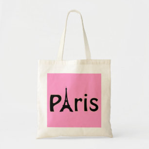 Roze Parijs, Frankrijk - Eiffeltoren Tote Tas