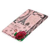 Roze Paris Collage Magneet (Linkerzijde)