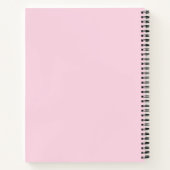 Roze Paris Eiffel Tower Art Sketchbook Notitieboek (Achterkant)