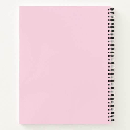 Roze Paris Eiffel Tower Art Sketchbook Notitieboek (Achterkant)
