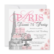 Roze Paris Sweet 16 Feest