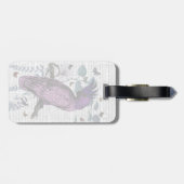 Roze Parrot Bagagelabel (Achterkant horizontaal)