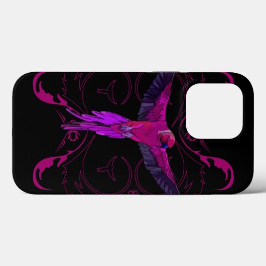 Roze Parrot Case-Mate iPhone Case (Achterkant (horizontaal))