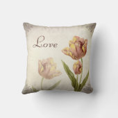 Roze Parrot Tulp Gepersonaliseerd Jubileum Kussen (Achterkant)