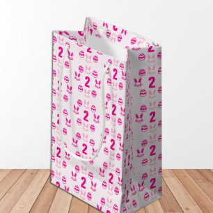 Roze Pasen 2e verjaardag Klein Cadeauzakje