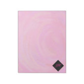 Roze passie Monogram Notitieblok (Gedraaid)
