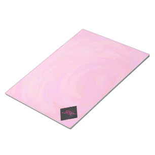Roze passie Monogram Notitieblok