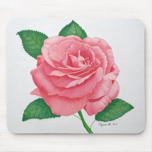 Roze Passion Mousepad Muismat (Voorkant)