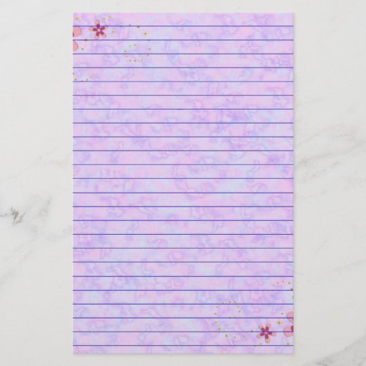 Roze pasta briefpapier (Voorkant)