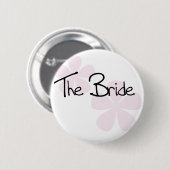 Roze pasta drijft de bride ronde button 5,7 cm (Voorkant /achterkant)