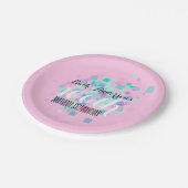 Roze pasta-kleuren 100e verjaardag P Bord (Gekanteld)