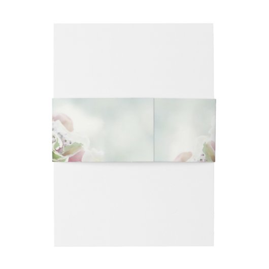 Roze pasta Rozen Bold Script Weddenschap Uitnodigingen Wikkel (Achterkant Voorbeeld)