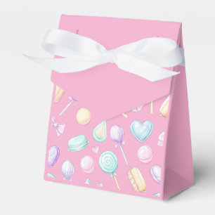 "Roze Pastel Ballon en Hart Favor Doos" Bedankdoosjes