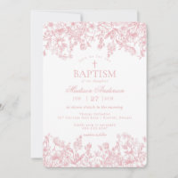 Roze Pastel Chinoiserie Bloemendoop