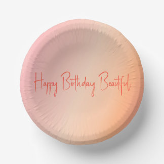 Roze pastel gekleurd papieren kommen