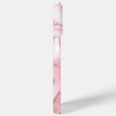 Roze Pastel Goud Glitter Marmer  Case-Mate iPhone Case (Achterkant / Rechts)