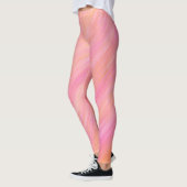 Roze pastel melange geschilderde Leggings (Links)